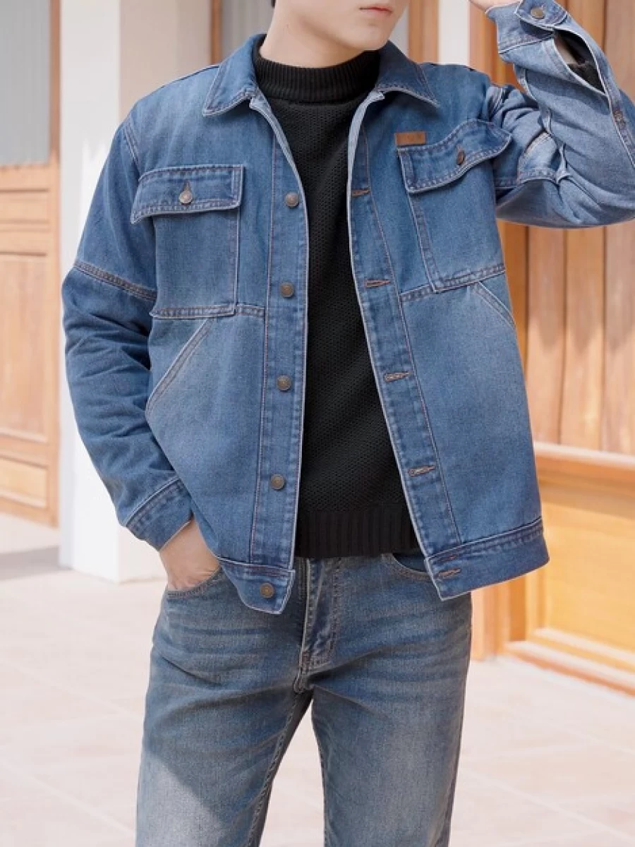 Áo Khoác Jean Jacket Nam Cotton Cao Cấp JK2501 | The Rustico